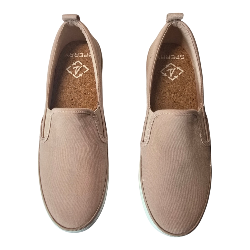 New Sperry Pink Gore SeaCycled Slip-On Sneakers Boat Shoes 7.5 Coastal Summer - Picture 1 of 8